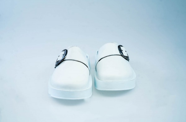 comfomax women's orthopedic slipper (white)