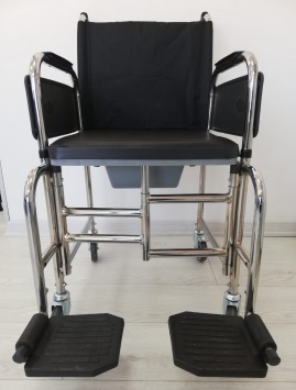 corridor wheelchair with leather - upholstered