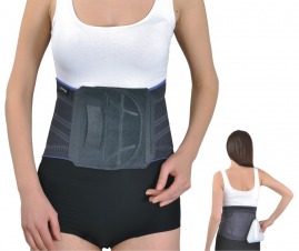 lumbosakral silikon destekli korse (örgü kumaş)