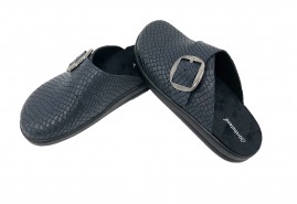 sabo crocco demonte buckled slipper for men dark blue
