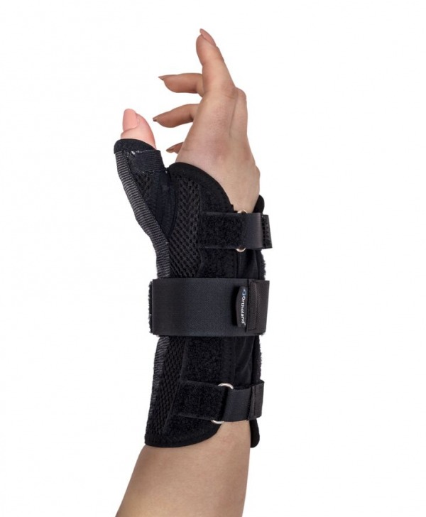 static hand & wrist splint with thumb support  (airtex fabric)