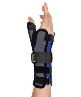 hand & wrist splint  with thumb unisize dark grey colour (neopren fabrİc) 