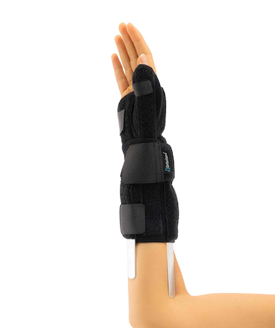 hand & wrist splint with thumb double sized unisize ( neoprene fabric )