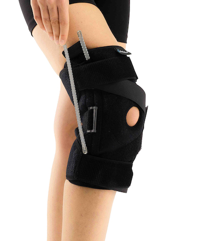 flexible knee support with cross banded unisize