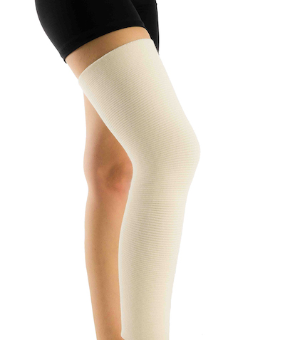 tricot wool knee support long