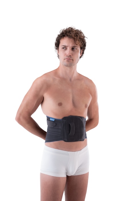 lumbosakral çelik balenli kemerli korse (örgü kumaş)