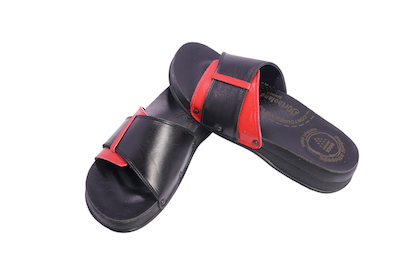 slippers with epin model black-red