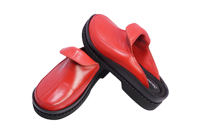 sabo slippers polo neck red women